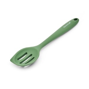 Lingura cu fante, silicon, 27 cm, Verde - Kitchen Craft