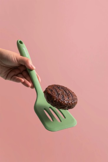 Paleta de gatit, silicon, 30 cm, Verde - Kitchen Craft