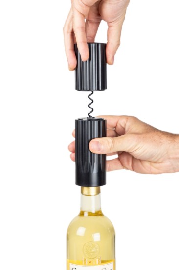 Tirbuson cu spirala continua si cutter folie, 16,3 cm, "Open" - Peugeot