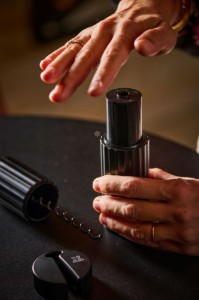Tirbuson cu spirala continua si cutter folie, 16,3 cm, "Open" - Peugeot