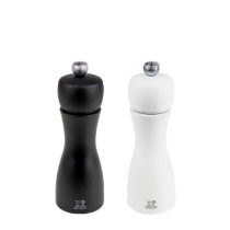 Set 2 rasnite sare si piper, 15 cm, "Tahiti Z", Black&White - Peugeot