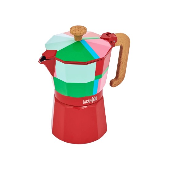 Espressor aluminiu, 290 ml, "Venice Utopian Lines", Rosu - La Cafetiere