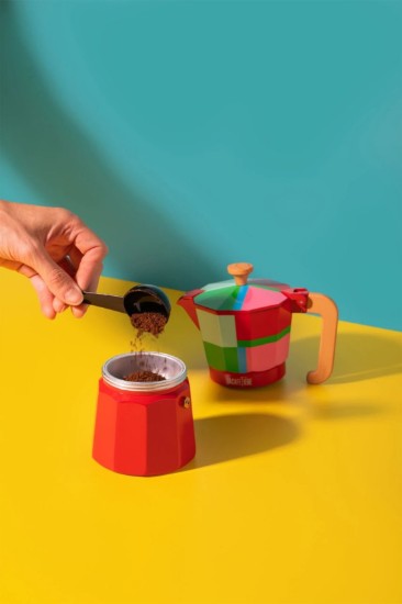 Espressor aluminiu, 290 ml, "Venice Utopian Lines", Rosu - La Cafetiere