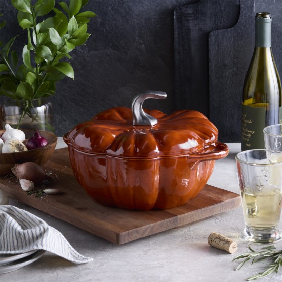 Oala Cocotte pumpkin, fonta, 24cm/3,45L, Cinnamon - Staub