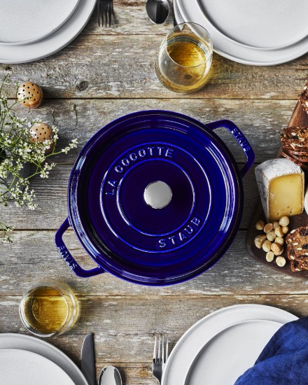 Oala Cocotte fonta, 24cm/3,8L, Dark Blue - Staub