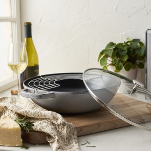 Tigaie wok, fonta, 30cm, Graphite Grey - Staub