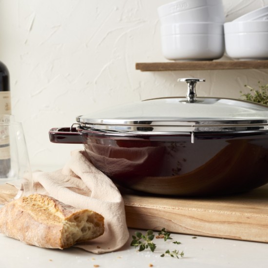 Tigaie wok, fonta, 30cm, Grenadine - Staub