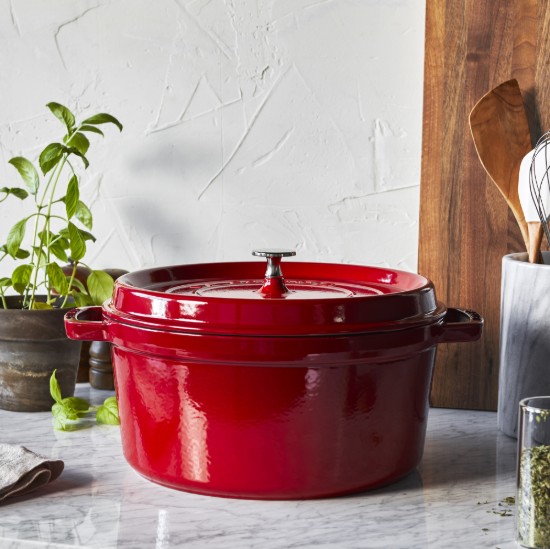 Oala Cocotte fonta, 28cm/6,7L, Cherry - Staub
