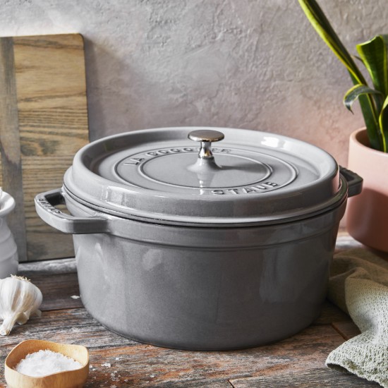 Oala Cocotte fonta, 28cm/6,7L, Graphite Grey - Staub