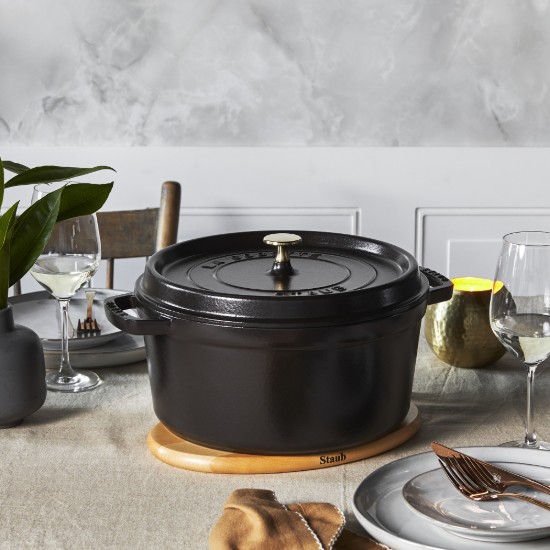 Oala Cocotte fonta, 28cm/6,7L, Black - Staub
