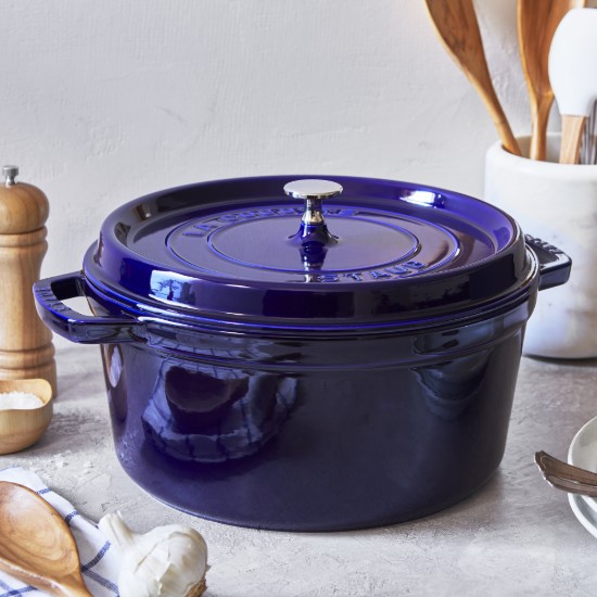 Oala Cocotte fonta, 28cm/6,7L, Dark Blue - Staub
