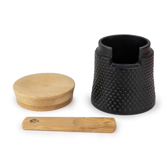 Set rasnita piper "Bali" si dispenser sare, fonta - Peugeot