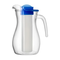 Carafa cu compartiment racire, sticla, 1500ml, "Venezia" - Borgonovo