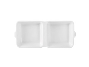 Platou burger, portelan, 31x14cm, "Gastronomi" - Porland