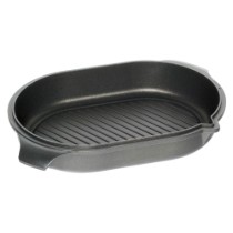 Capac cu suprafata grill pentru tava friptura, aluminiu, 32 x 22 cm - AMT Gastroguss