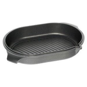 Capac cu suprafata grill pentru tava friptura, aluminiu, 32 x 22 cm - AMT Gastroguss