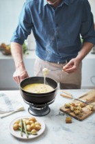 Set Fondue 24 cm/2,4 l, Charcoal - Emile Henry