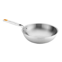 Tigaie wok, 3-Ply, inox, 28 cm, "Efficient Inox" - BRA