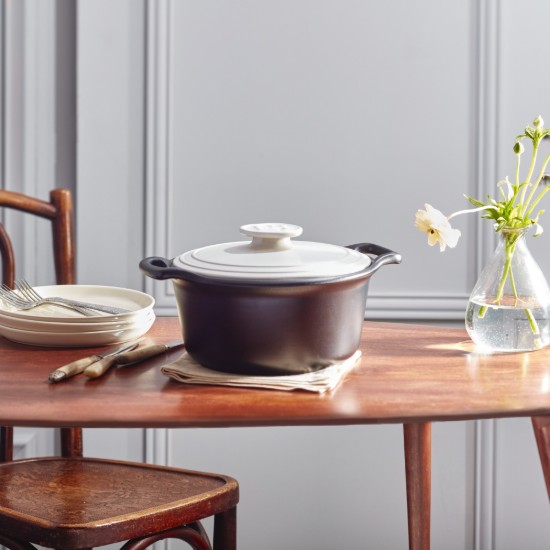 Oala Cocotte ceramica, 28,5cm/4L, "Sublime +", White&Slate - Emile Henry