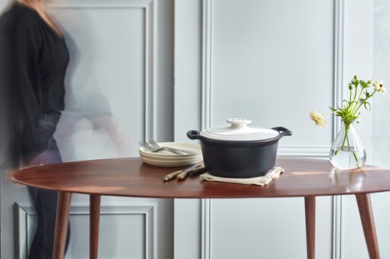 Oala Cocotte ceramica, 28,5cm/4L, "Sublime +", White&Slate - Emile Henry