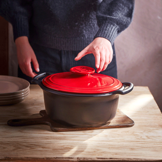 Oala Cocotte ceramica, 33cm/6,5L, "Sublime +", Burgundy - Emile Henry