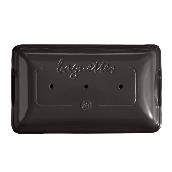 Tava baghete, ceramica, 39,5x23,5cm/3,7L, Charcoal - Emile Henry