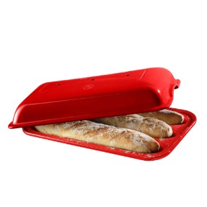 Tava baghete, ceramica, 39,5x23,5cm/3,7L, Burgundy - Emile Henry