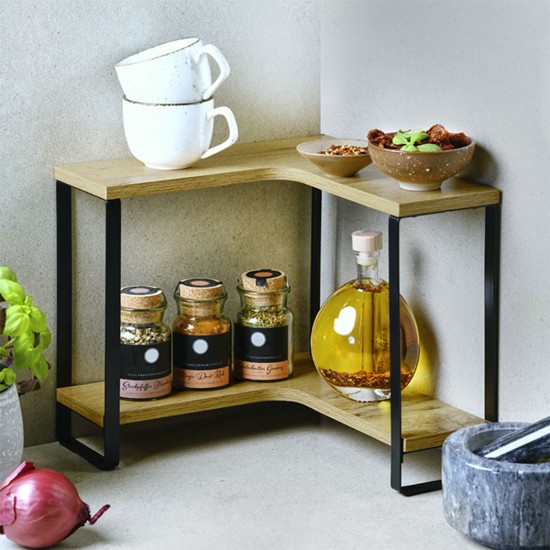 Raft de colt pentru bucatarie, MDF, 30 x 30 x 28 cm - Kesper