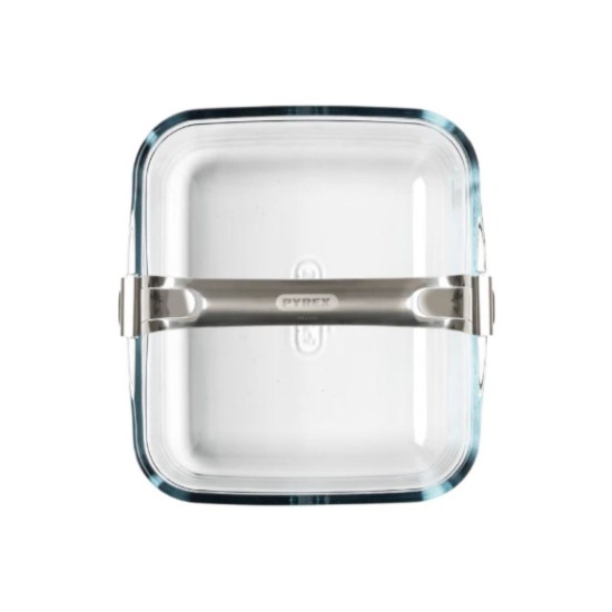 Vas pentru airfryer, cu maner detasabil, sticla termorezistenta, 20x18cm/2L - Pyrex