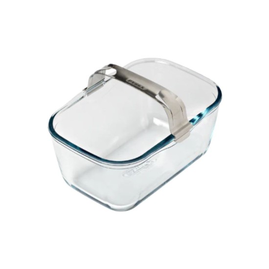 Vas pentru airfryer, cu maner detasabil, sticla termorezistenta, 20x14cm/1,5L - Pyrex