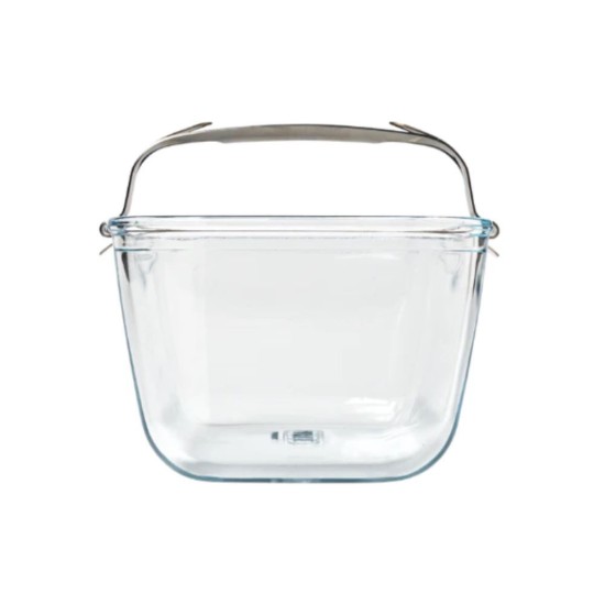 Vas pentru airfryer, cu maner detasabil, sticla termorezistenta, 20x14cm/1,5L - Pyrex