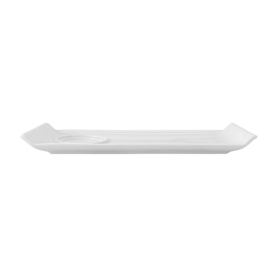 Platou mic dejun, portelan, 29x13cm, "Gastronomi" - Porland