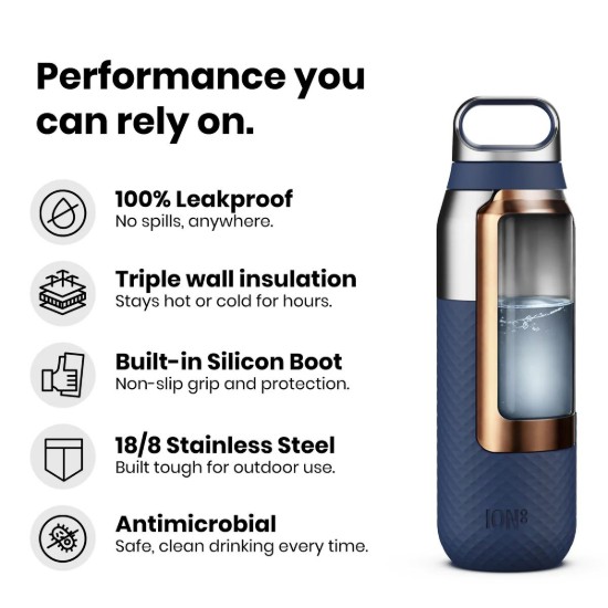 Sticla apa ROAM, inox, 835ml, Tangerine Orange - Ion8