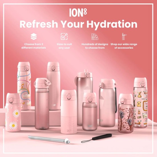 Sticla apa Slim, inox, 500ml, Butterfly - Ion8