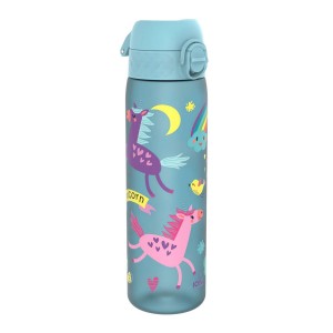 Sticla apa pentru copii Slim, recyclon, 500ml, Blue Unicorns - Ion8