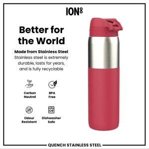 Sticla apa, inox, 1,2L, Viva Magenta - Ion8