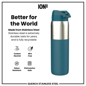 Sticla apa, inox, 920ml, Deep Teal - Ion8