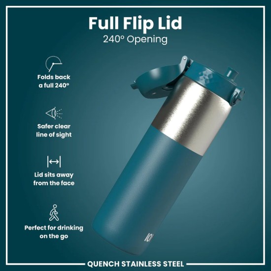 Sticla apa, inox, 920ml, Deep Teal - Ion8
