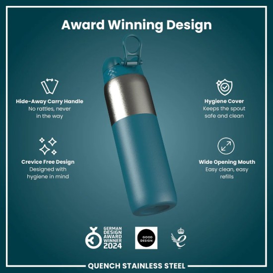 Sticla apa, inox, 920ml, Deep Teal - Ion8