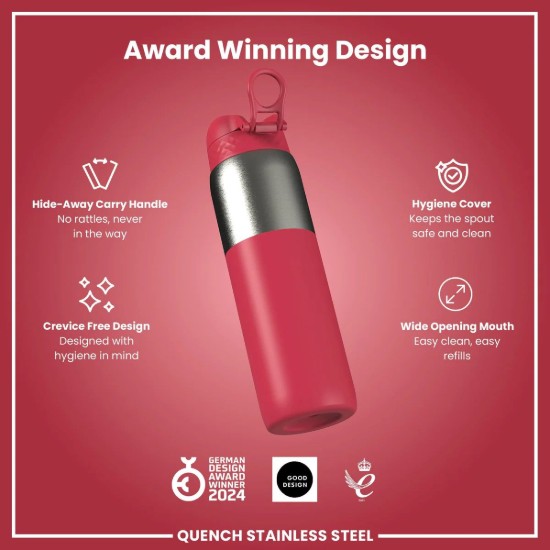 Sticla apa, inox, 920ml, Viva Magenta - Ion8