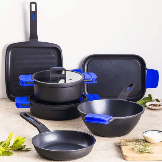 Tigaie wok, aluminiu, 28cm, "Solid Pro" - Monix