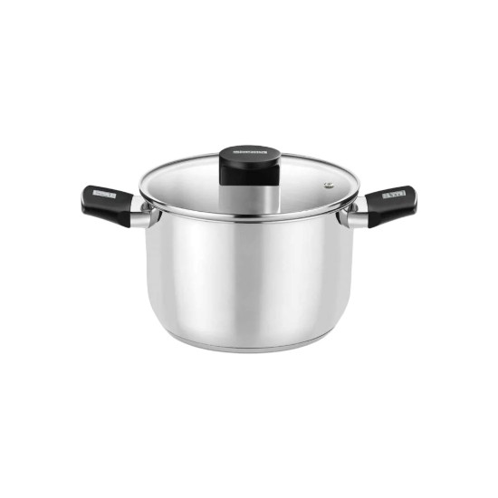 Oala inox, cu capac, 18cm/3L, "Elite" - Monix