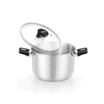 Oala inox, cu capac, 18cm/3L, "Elite" - Monix