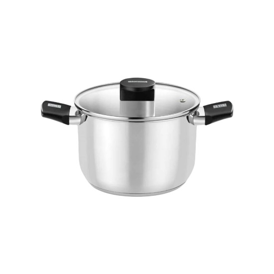 Oala inox, cu capac, 20cm/4L, "Elite" - Monix