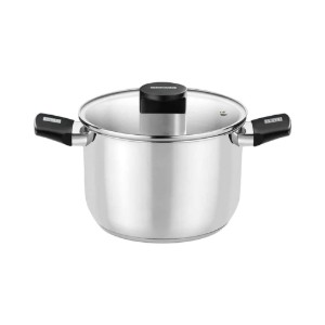 Oala inox, cu capac, 24cm/6,4L, "Elite" - Monix