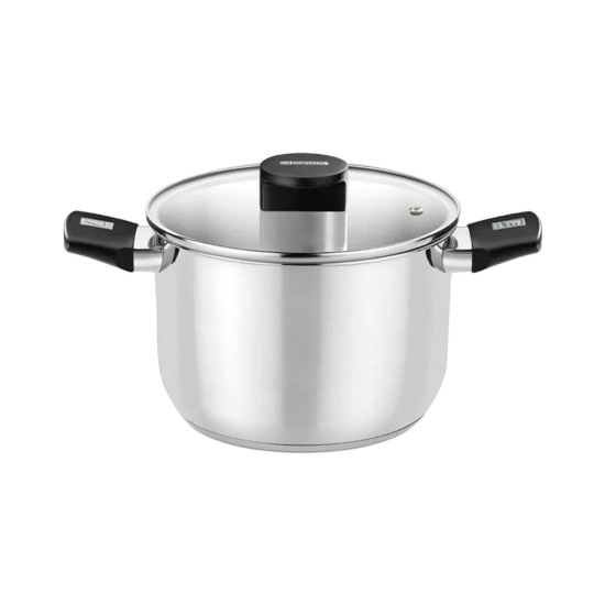 Oala inox, cu capac, 24cm/6,4L, "Elite" - Monix