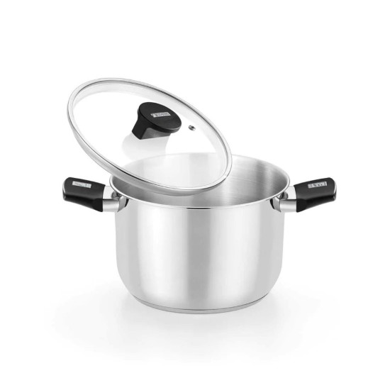 Oala inox, cu capac, 24cm/6,4L, "Elite" - Monix