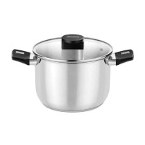 Oala inox, cu capac, 26cm/8L, "Elite" - Monix