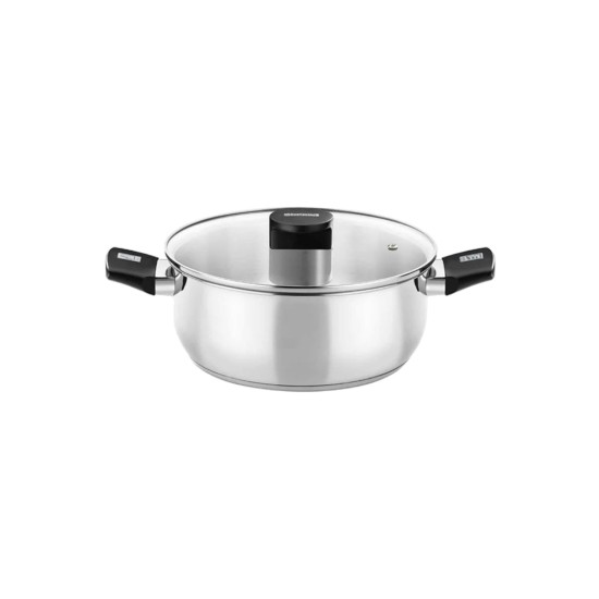 Cratita inox, cu capac, 20cm/2,5L, "Elite" - Monix