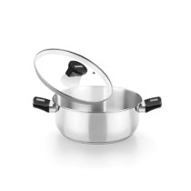 Cratita inox, cu capac, 22cm/3L, "Elite" - Monix
